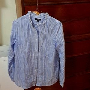 J Crew Size 6 Ozford Stripe Blouse